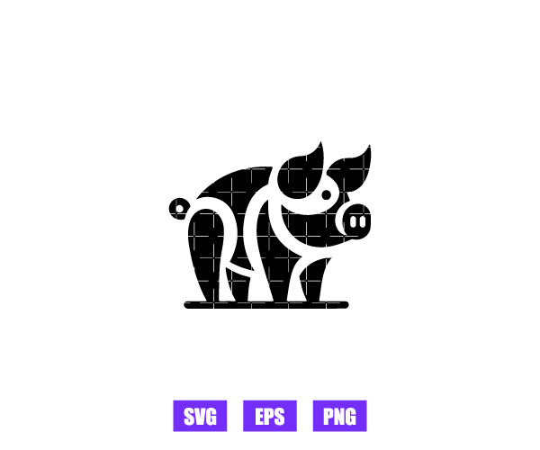 Pig Logo Graphics Free Download