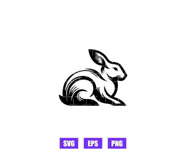 Rabbit Logo Graphics Free Download