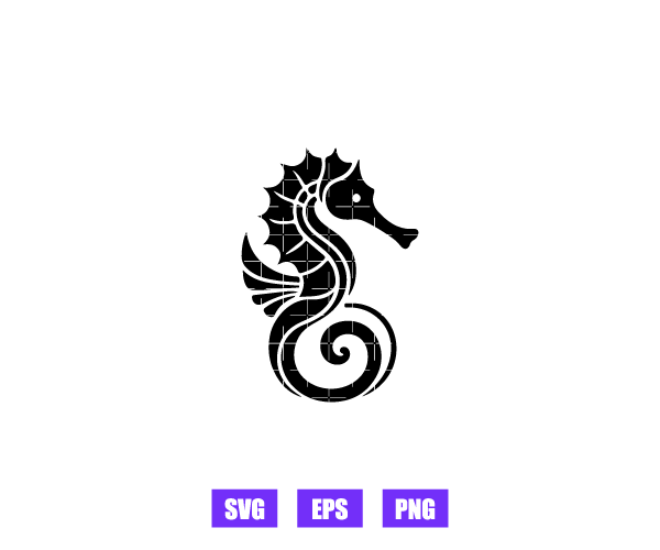 Seahorse Logo Graphics Free Download