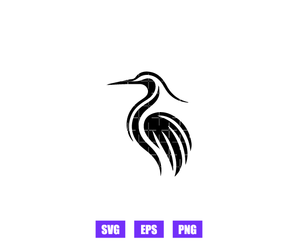 Heron Logo Graphics Free Download