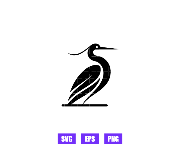 Heron Logo Graphics Free Download