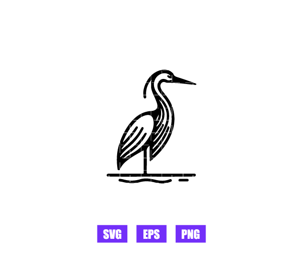 Heron Logo Graphics Free Download