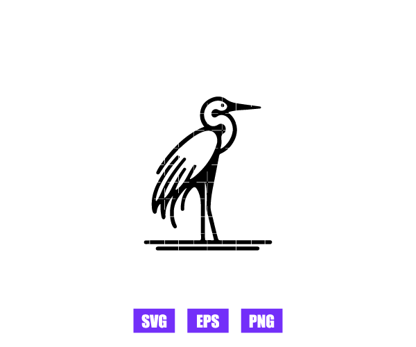 Heron Logo Graphics Free Download