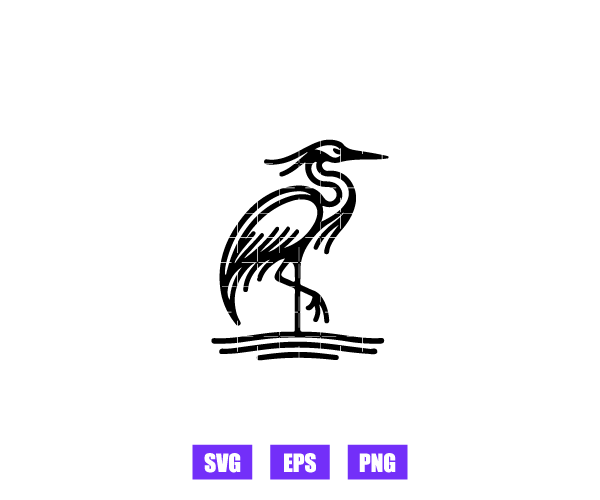 Heron Logo Graphics Free Download