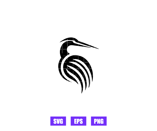 Heron Logo Graphics Free Download