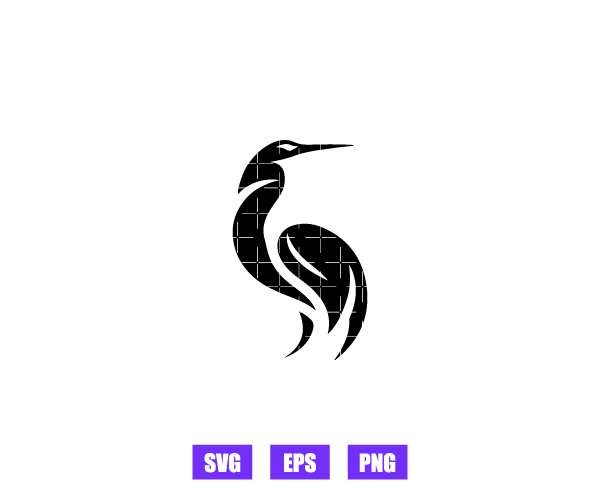 Heron Logo Graphics Free Download