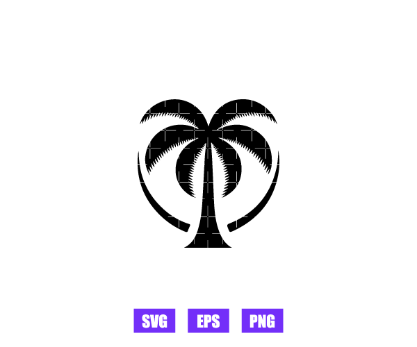 Palm Tree Logo Graphics Free Download