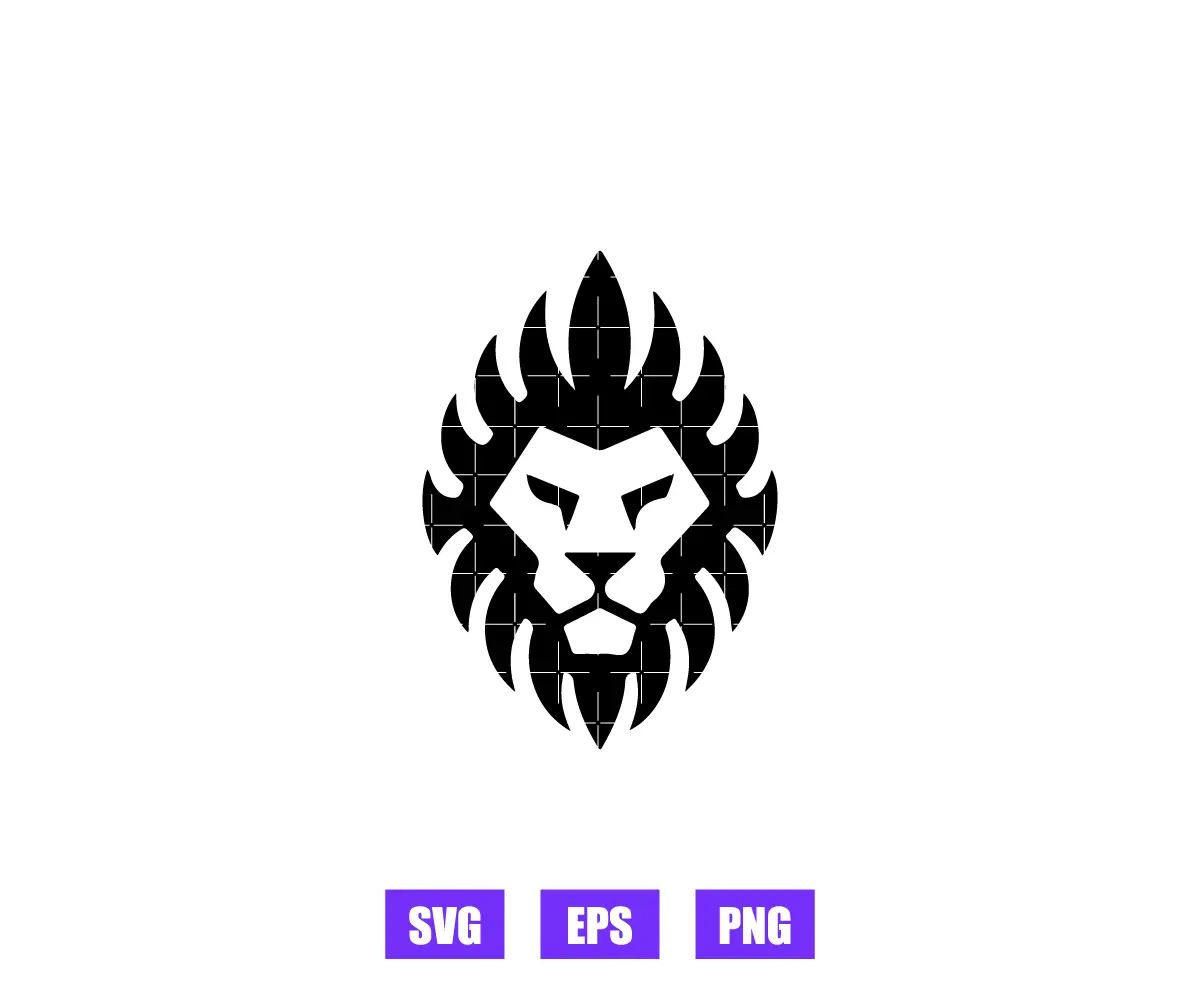 Lion Fire Logo Graphics Free Download